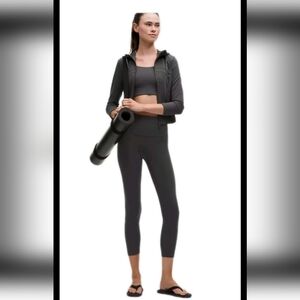 Lululemon Womens Gray Align High-Rise Crop Workout Yoga Stretch Legging 12